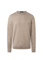 Strickpullover aus Merinowolle - 124 - Beige