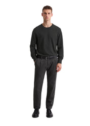 Strickpullover aus Baumwollmix - 989-dark grey melange - Grau