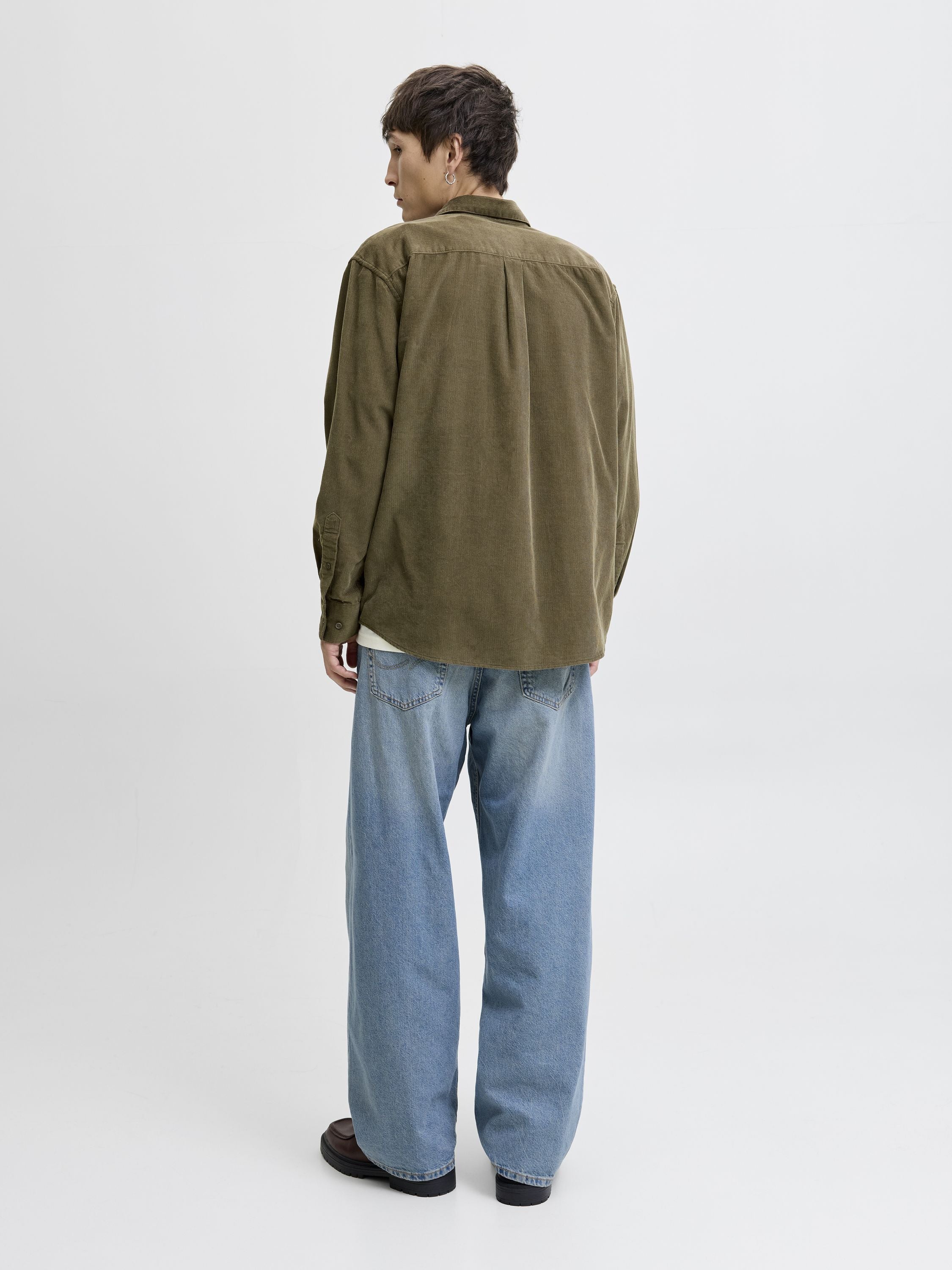 Cordhemd CASCOT Relaxed Fit - Stone Gray - Grün