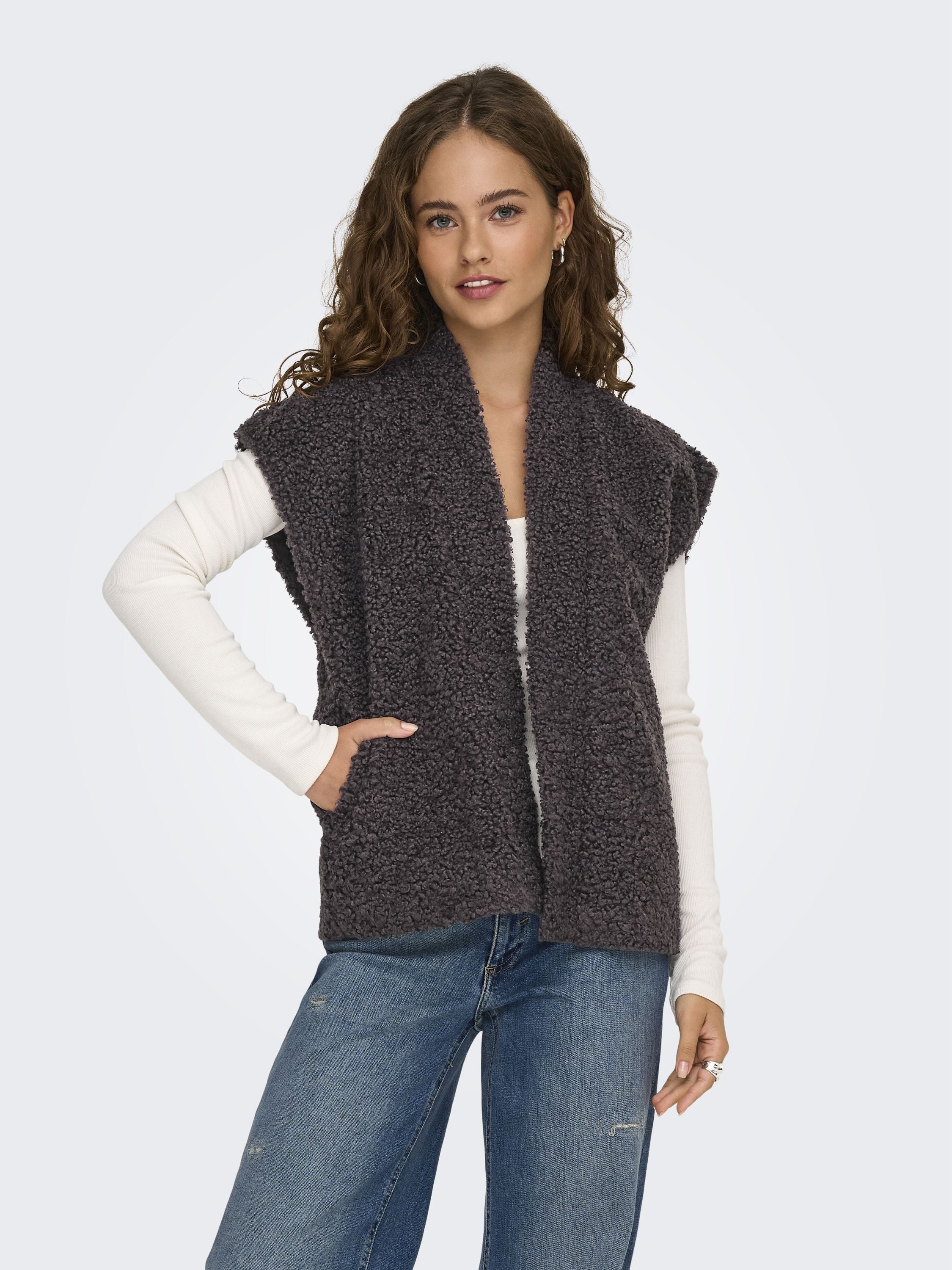 Teddyfell Weste - Seal Brown - Braun