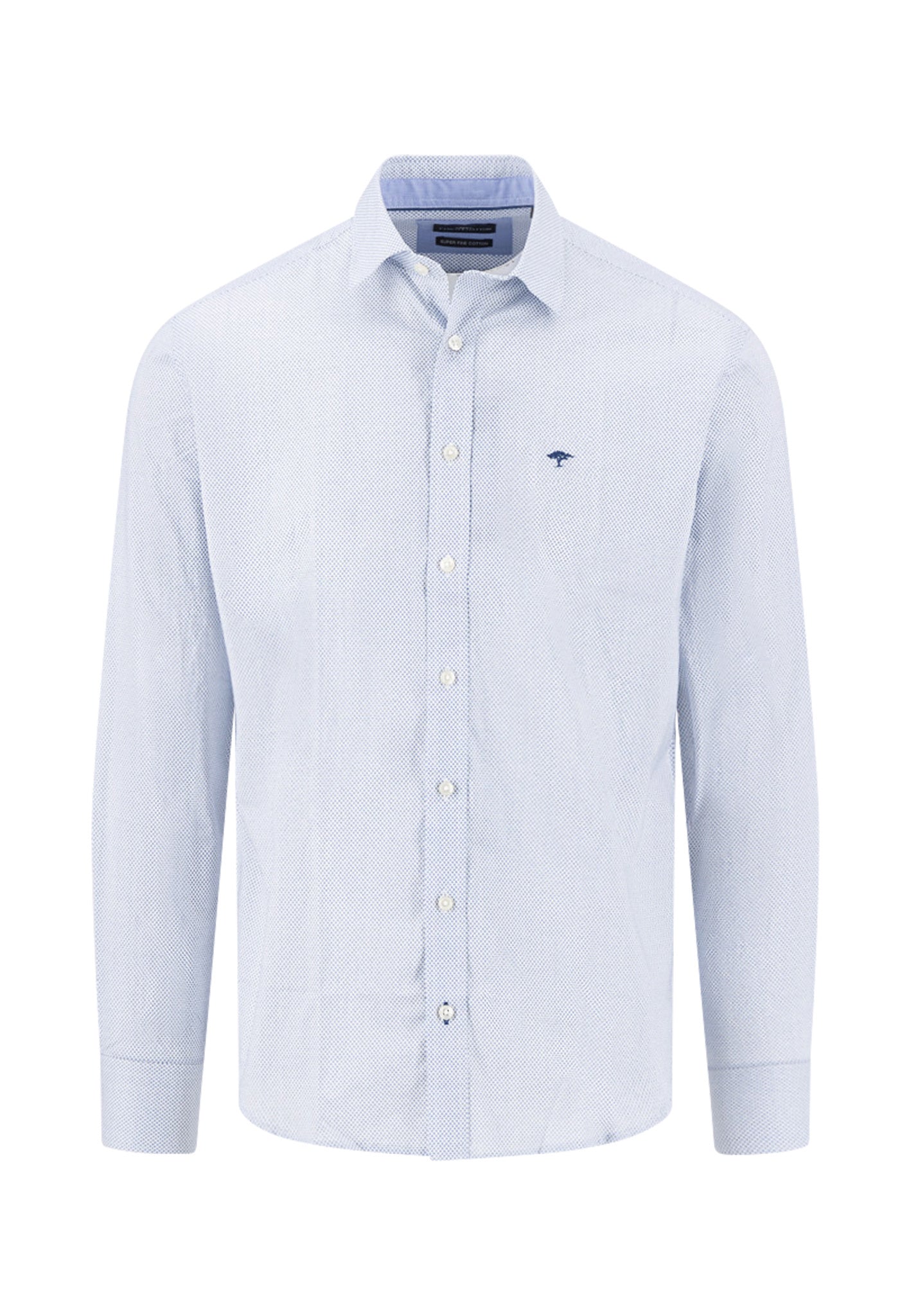 Hemd gepunktet Regular Fit - 654-harbor blue - Blau