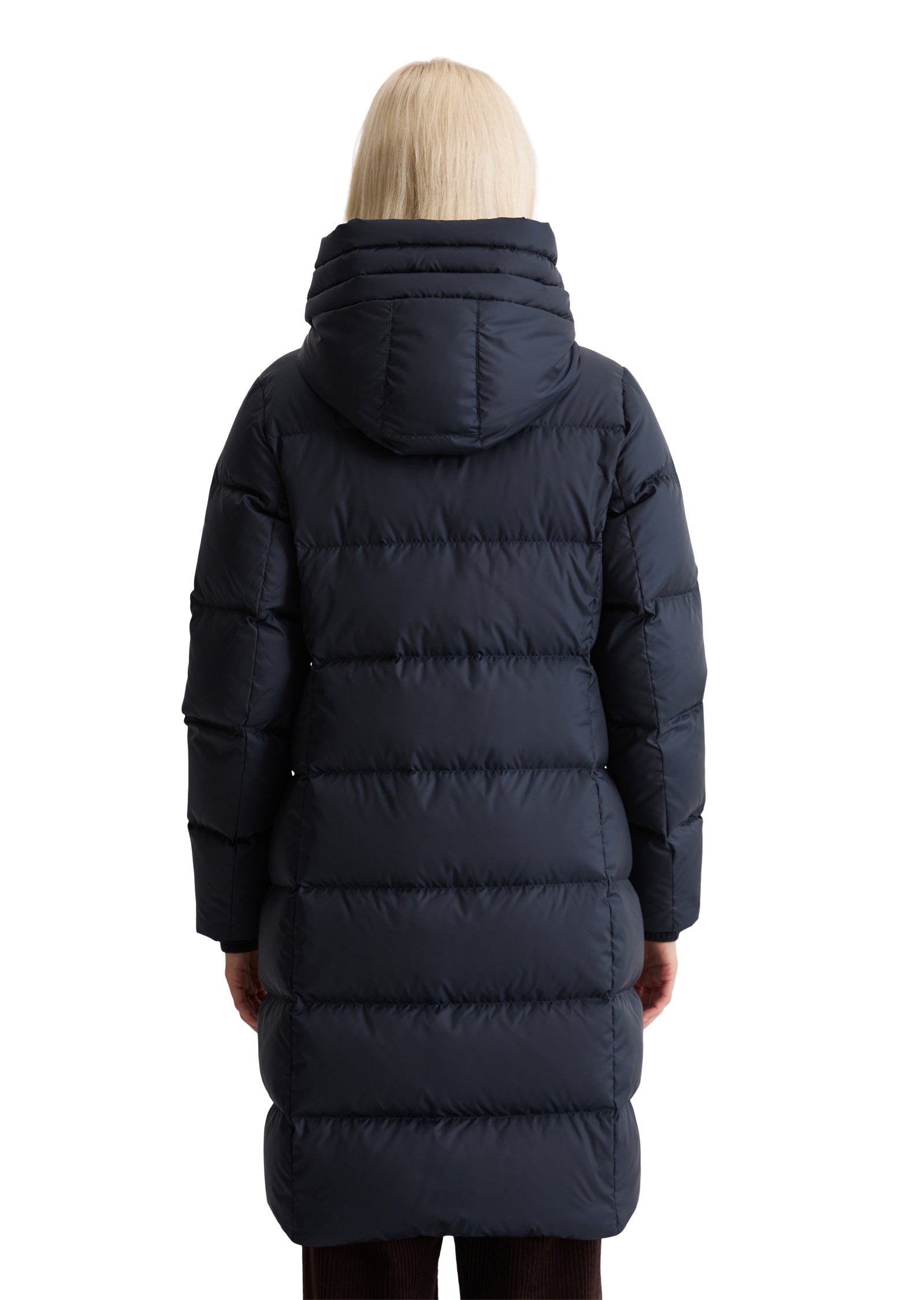 Daunenmantel mit Kapuze - 899-deep blue sea - Blau