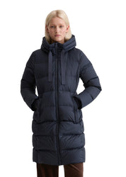 Daunenmantel mit Kapuze - 899-deep blue sea - Blau