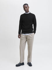 Strickpullover aus Baumwolle - Black - Schwarz