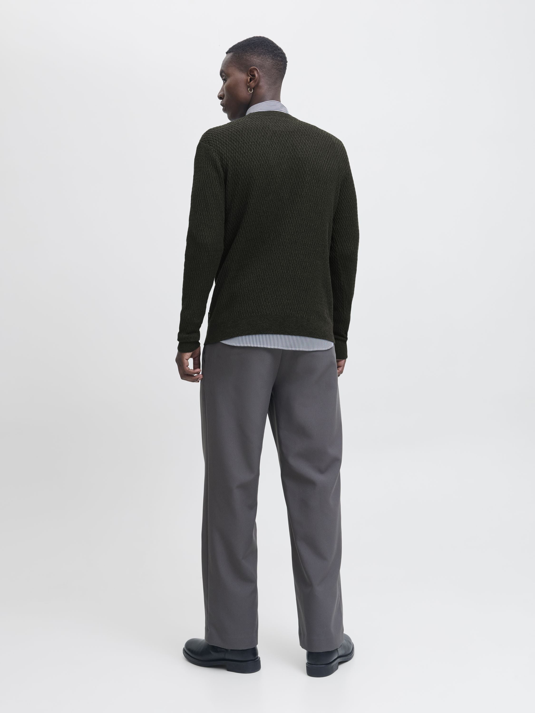 Strickpullover aus Baumwolle - Peat/Twist - Grün