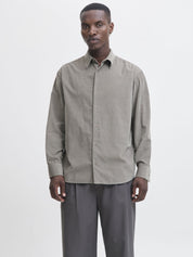 Cordhemd CASCOT Relaxed Fit - Gray Flannel - Grau