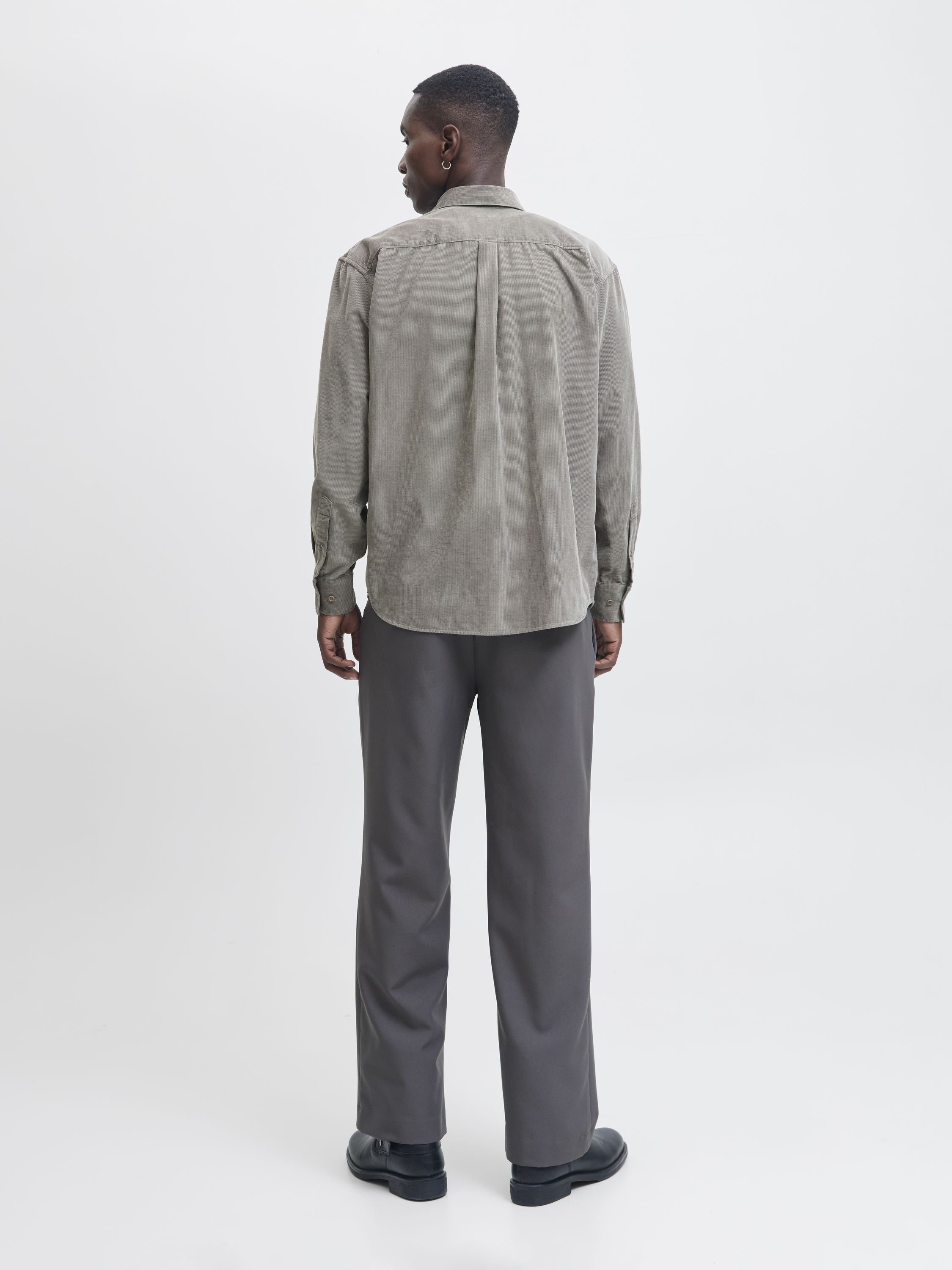 Cordhemd CASCOT Relaxed Fit - Gray Flannel - Grau