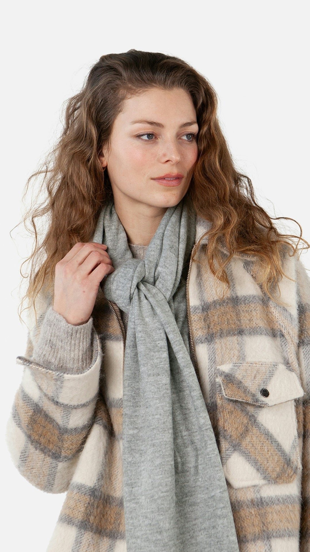 Schal Witzia - heather grey - Grau