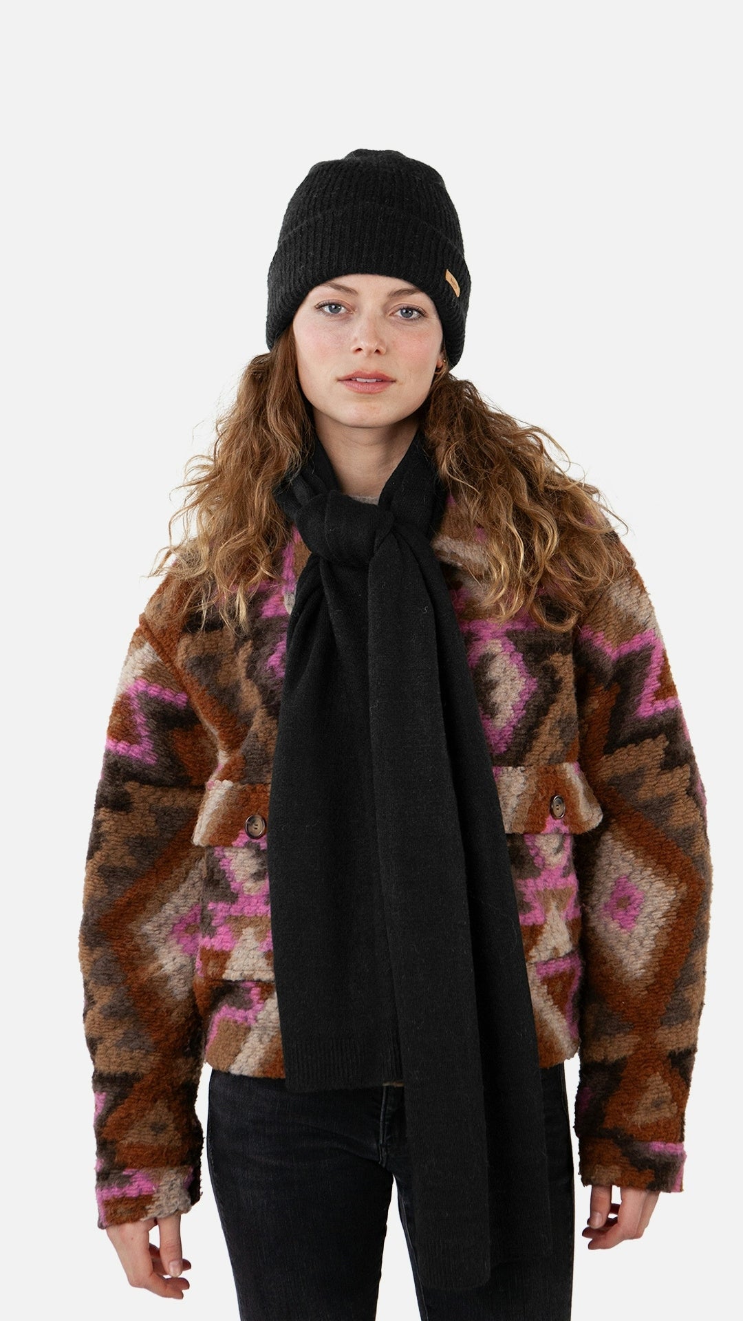 Schal Witzia - black - Schwarz