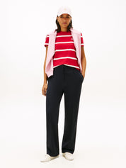 T-Shirt aus Baumwolle - 0E2-RED - Rot