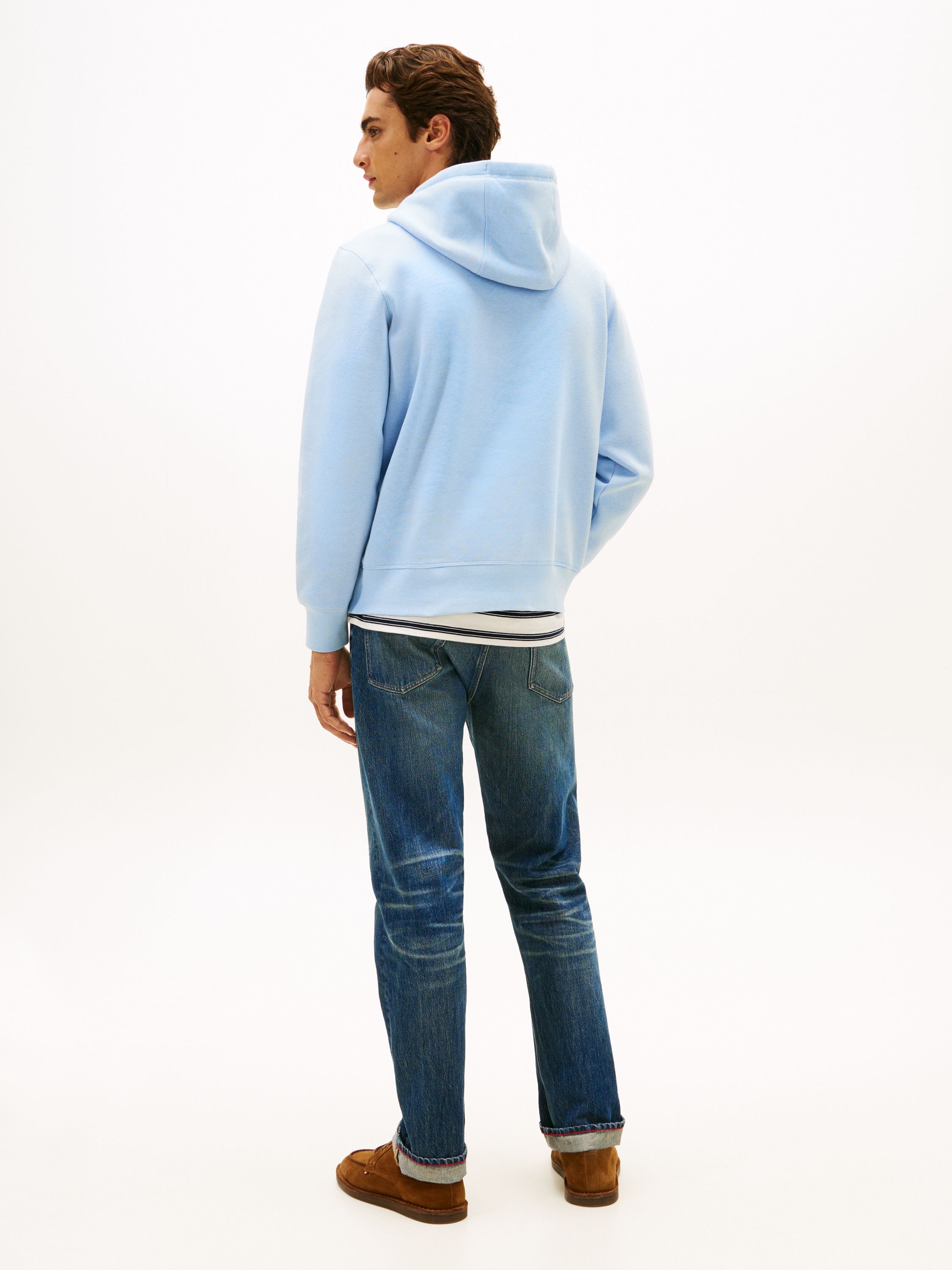 Sweathoodie aus Baumwollmix - C1Y-BLUE - Blau