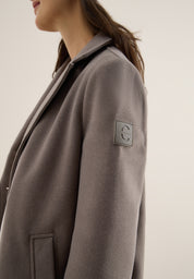 Kurzmantel - 16543 mushroom taupe - Braun