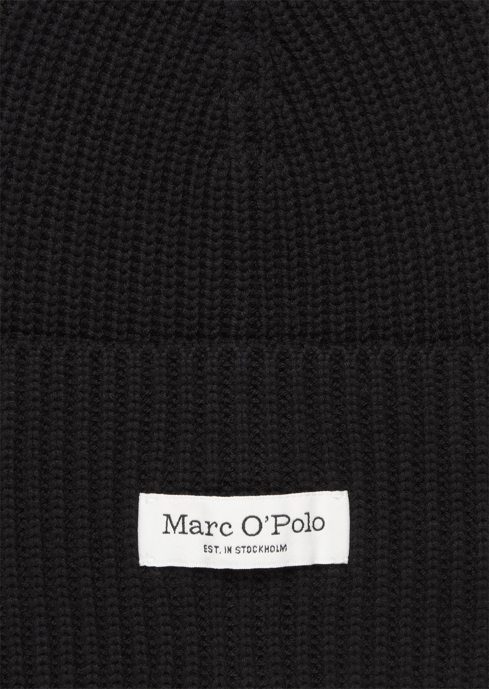 Strickmütze aus Baumwolle - 990-black - Schwarz