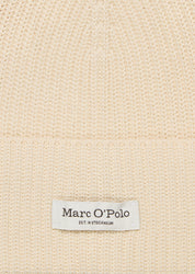 Strickmütze aus Baumwolle - 159-chalky sand - Creme