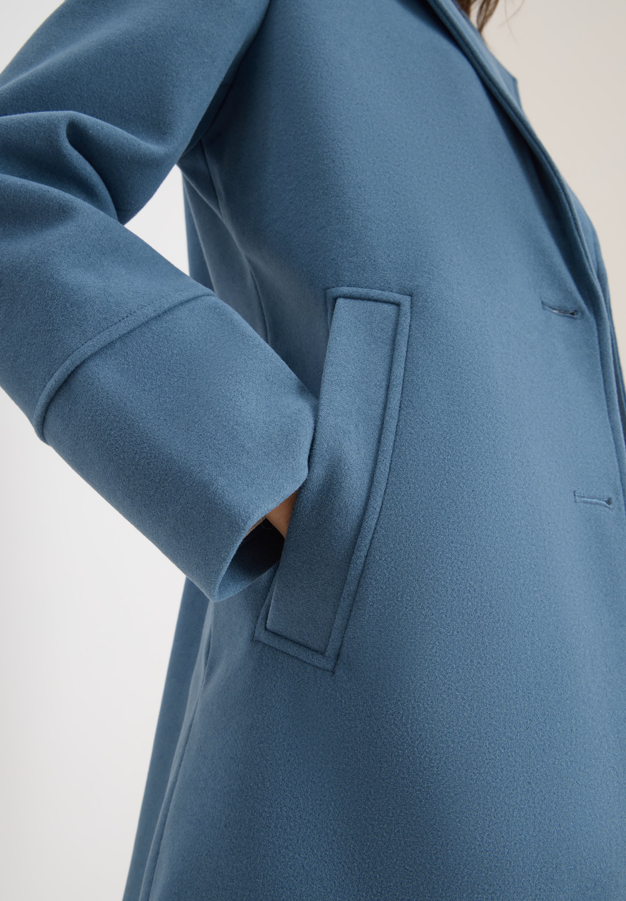 Kurzmantel - 16666 moonstone blue - Blau