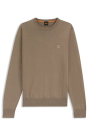 Sweatshirt aus Baumwolle - 346-Open Green - Braun