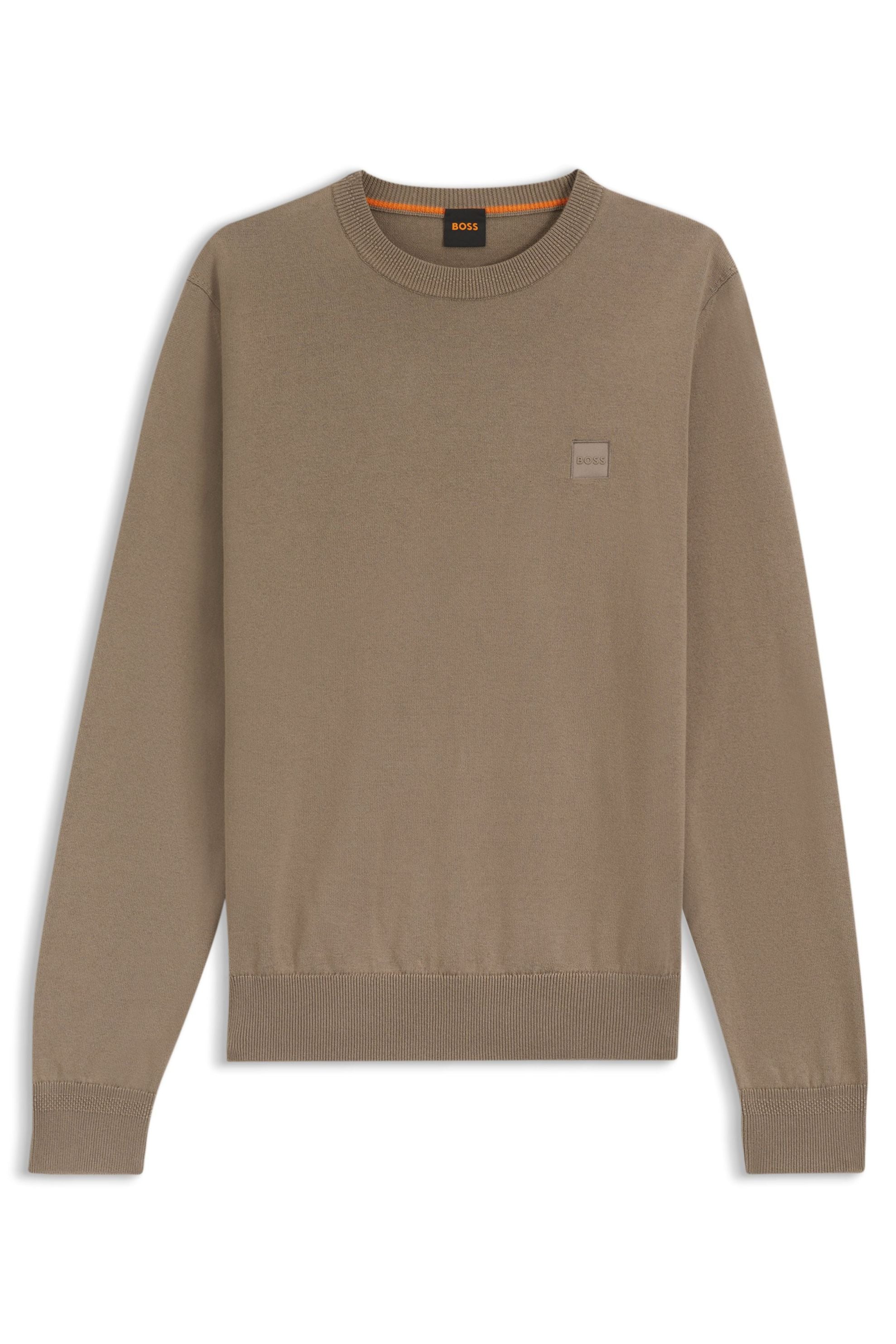 Sweatshirt aus Baumwolle - 346-Open Green - Braun