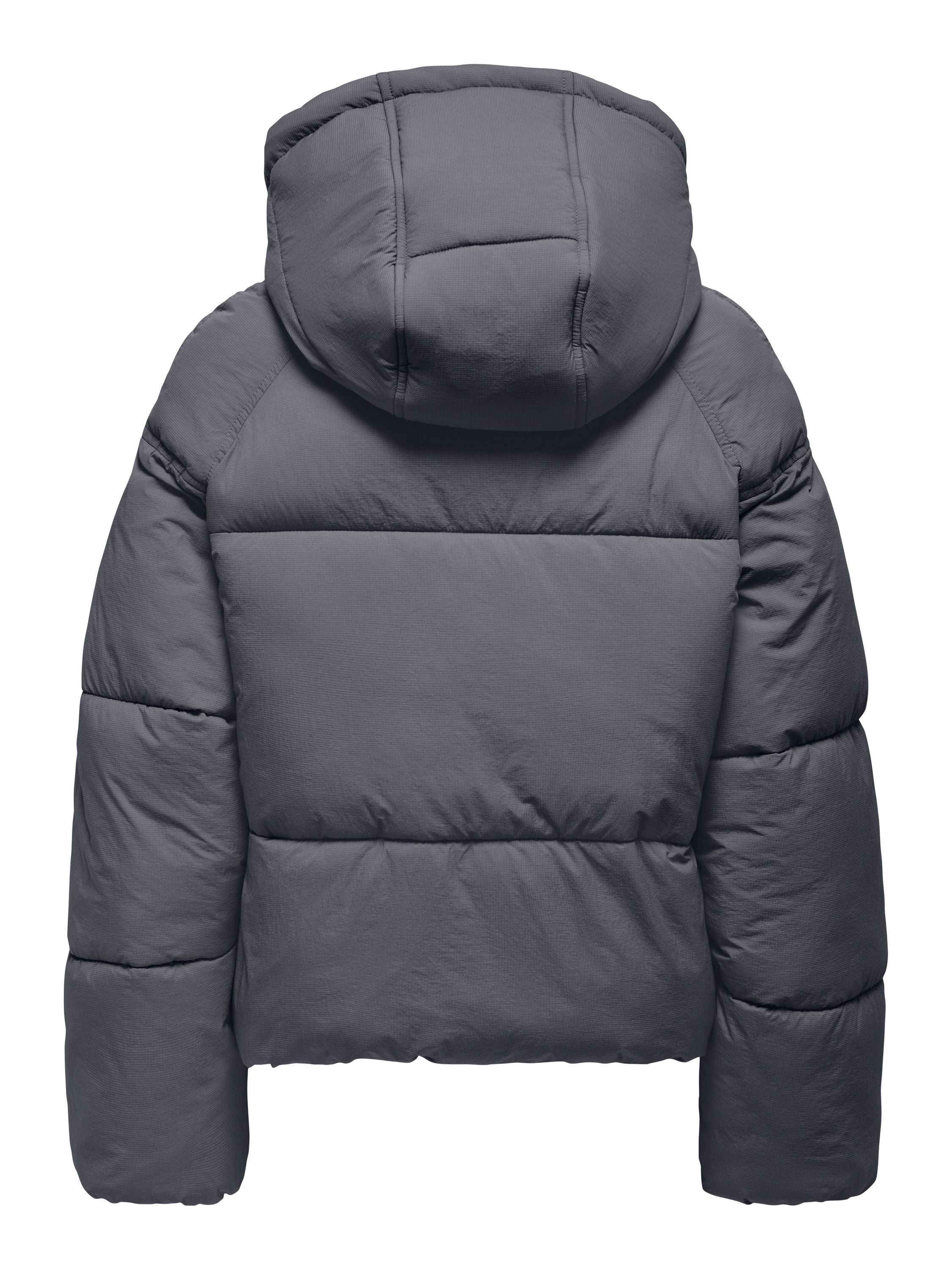 Steppjacke mit Kapuze - Blackened Pearl - Grau