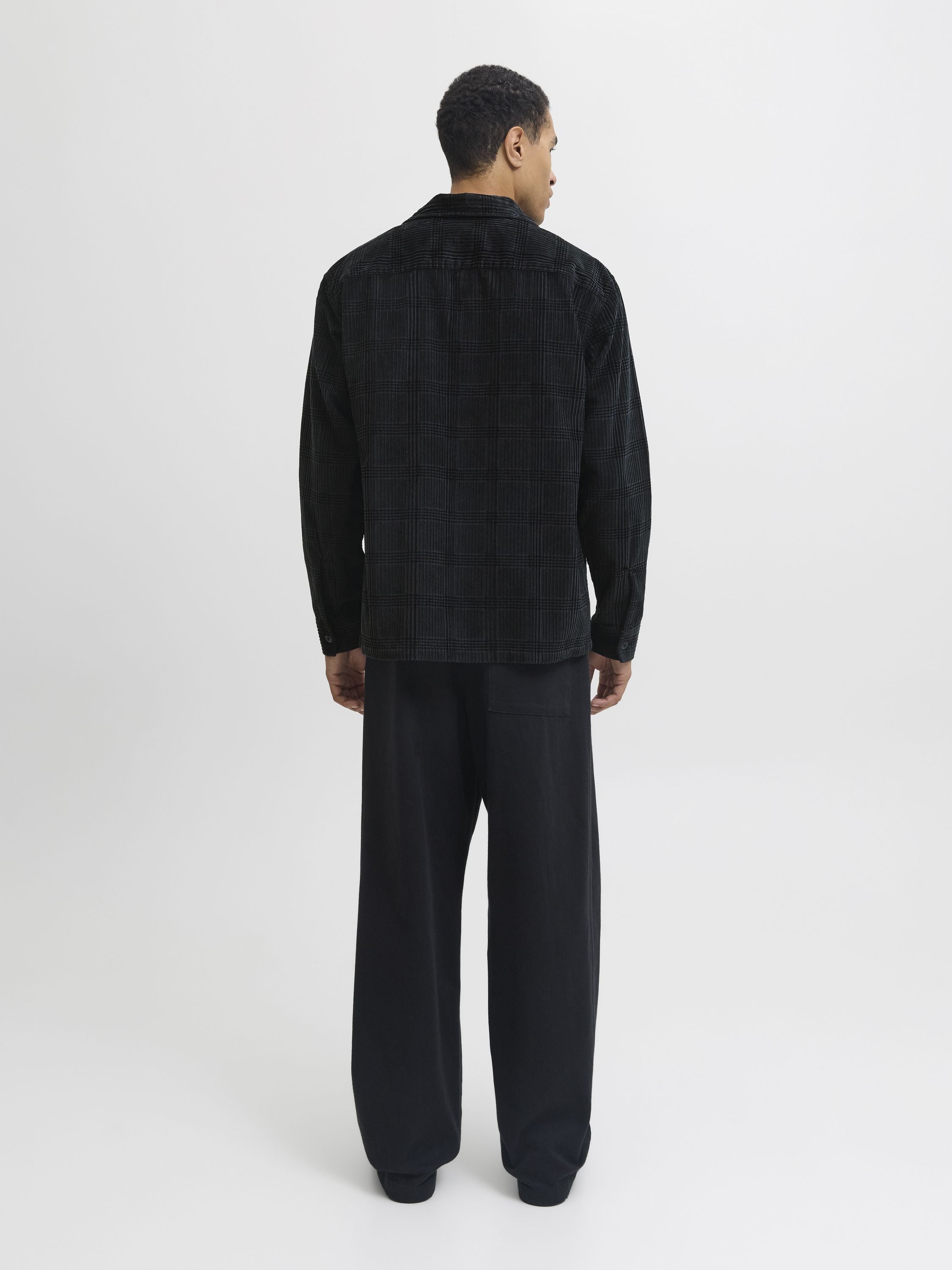 Overshirt Relaxed Fit - Volcanic Ash/CHECK - Schwarz