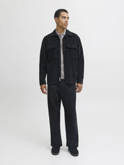 Overshirt Relaxed Fit - Volcanic Ash/CHECK - Schwarz