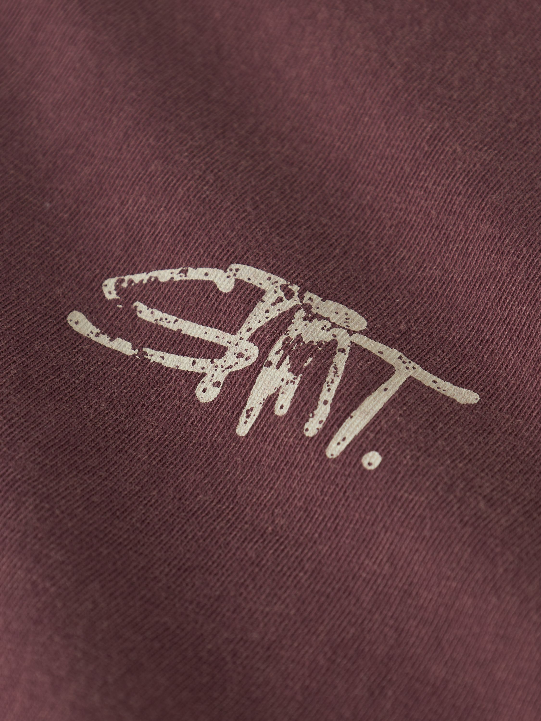 T-Shirt aus Bio-Baumwolle - Oxblood Red - Rot