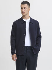 Strickjacke aus Baumwollmix - Night Sky - Blau