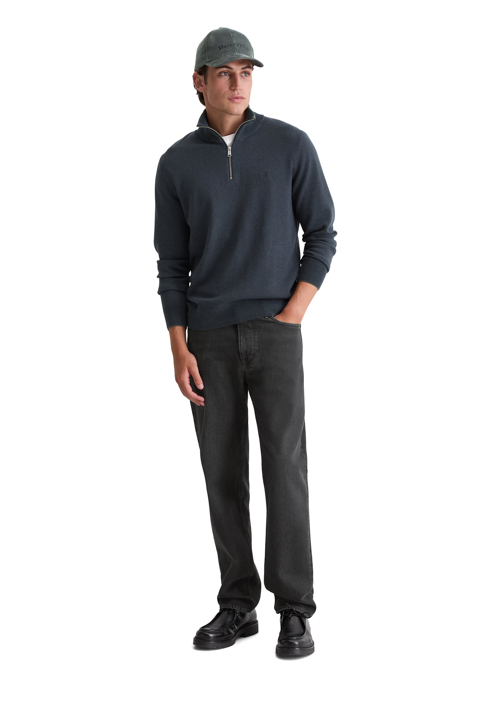 Strickpullover aus Woll-Mix - 898-dark navy - Blau