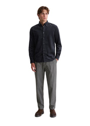 Cordhemd Regular Fit - 898-dark navy - Blau