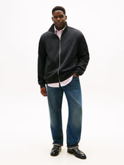 Sweatshirtjacke mit Stehkragen - BDS-BLACK - Schwarz