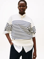 Pulover - 0X2-BLUE - Blau | Weiß