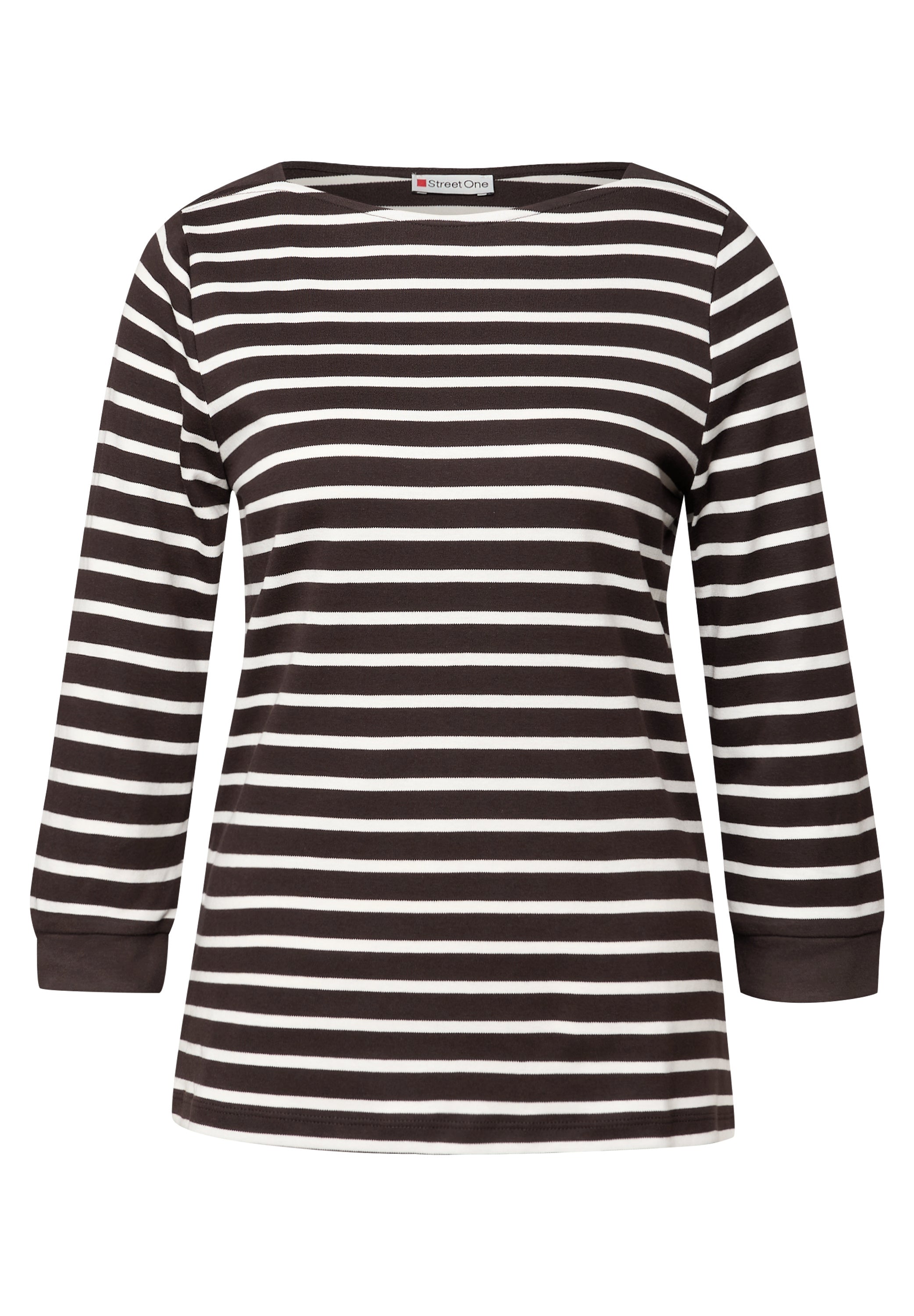 Langarmshirt aus Bio-Baumwolle - 26866-deep roast brown - Braun