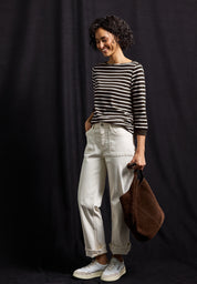 Langarmshirt aus Bio-Baumwolle - 26866-deep roast brown - Braun