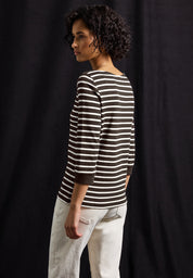 Langarmshirt aus Bio-Baumwolle - 26866-deep roast brown - Braun