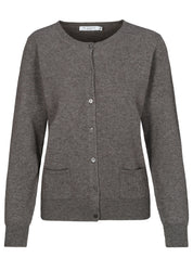 Cardigan aus Kaschmir - 706 706 TAUPE MEL. - Braun