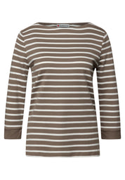 Langarmshirt aus Bio-Baumwolle - 26911-silk brown - Braun