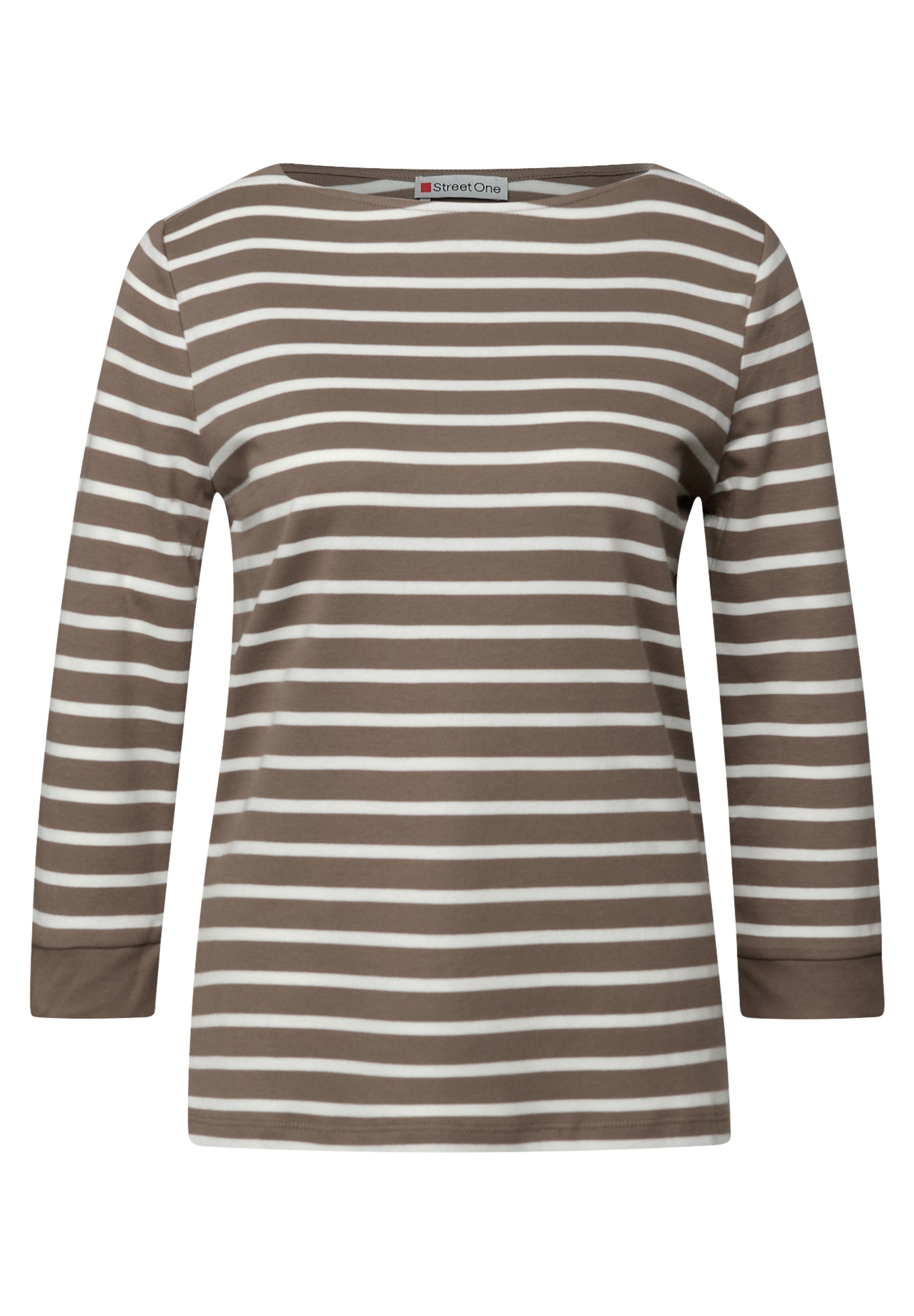 Langarmshirt aus Bio-Baumwolle - 26911-silk brown - Braun