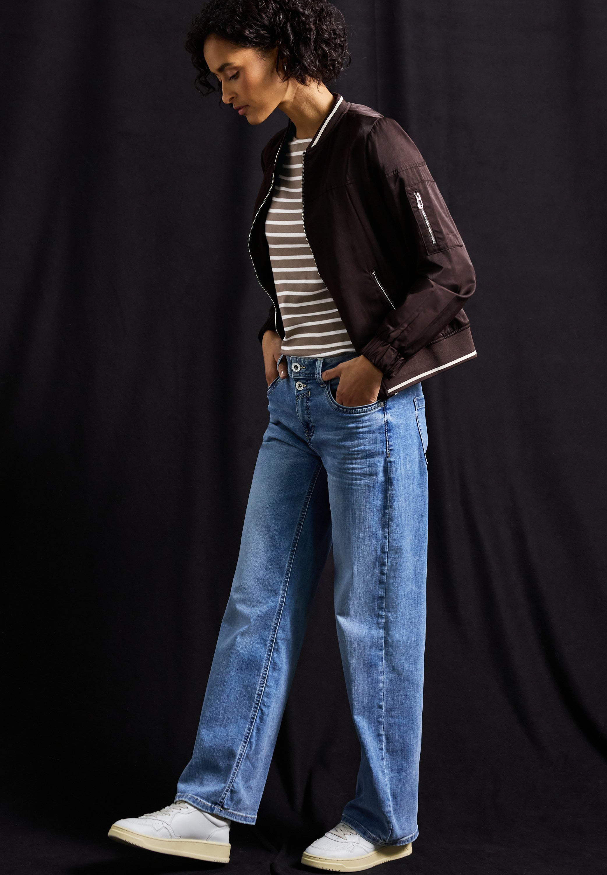 Langarmshirt aus Bio-Baumwolle - 26911-silk brown - Braun