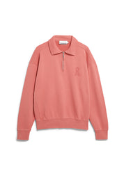 Sweatshirt aus Baumwolle - 3497-tabasco red washed - Rot