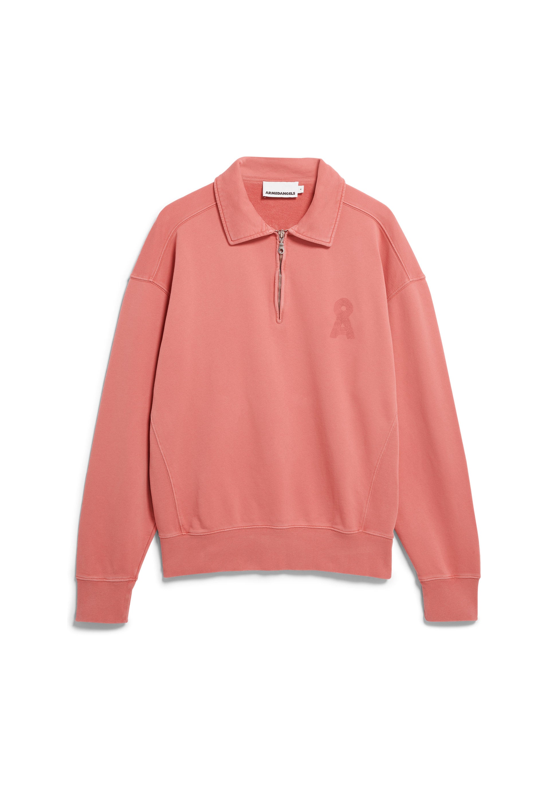 Sweatshirt aus Baumwolle - 3497-tabasco red washed - Rot