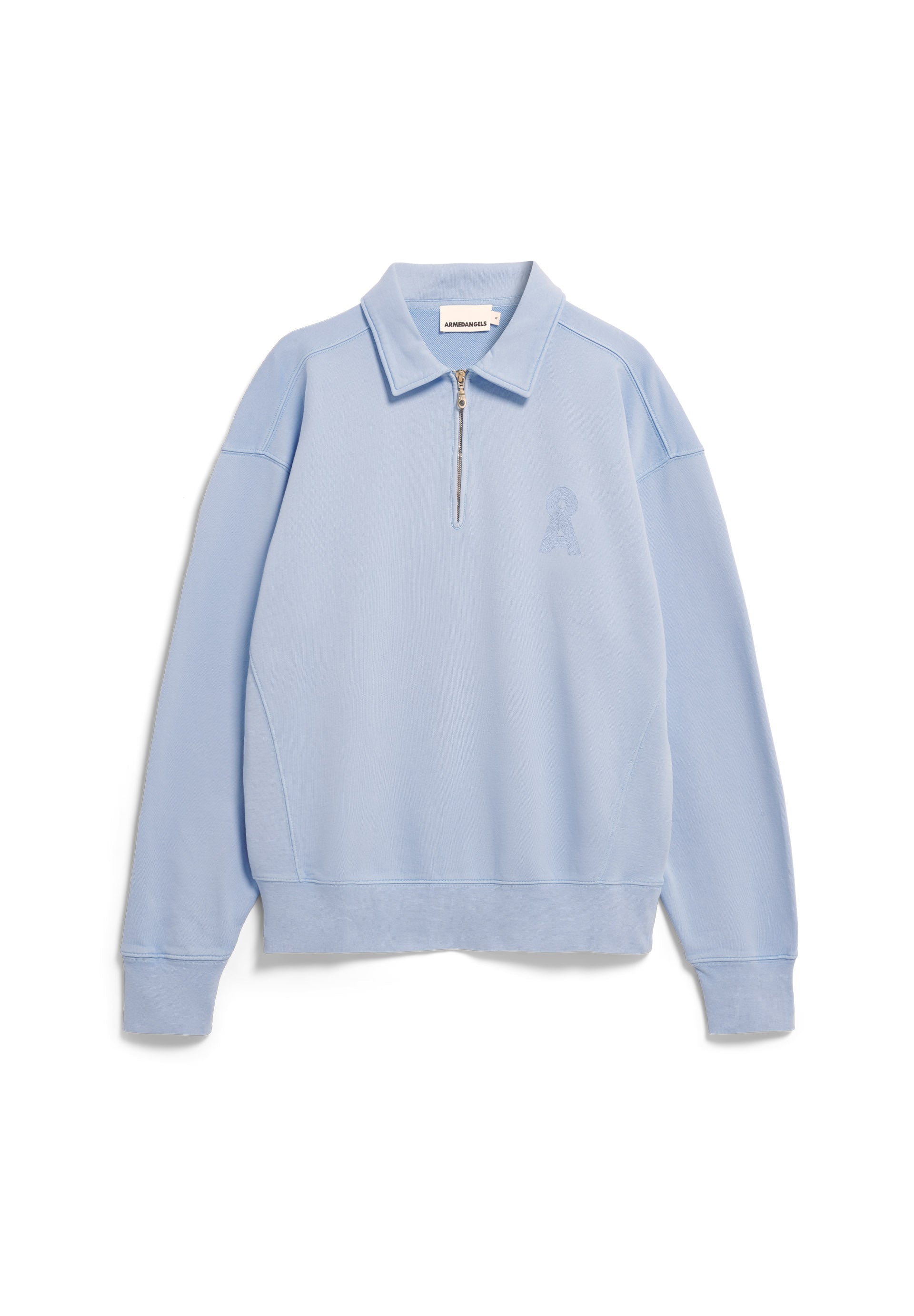 Sweatshirt aus Baumwolle - 3515-wedgwood washed - Blau