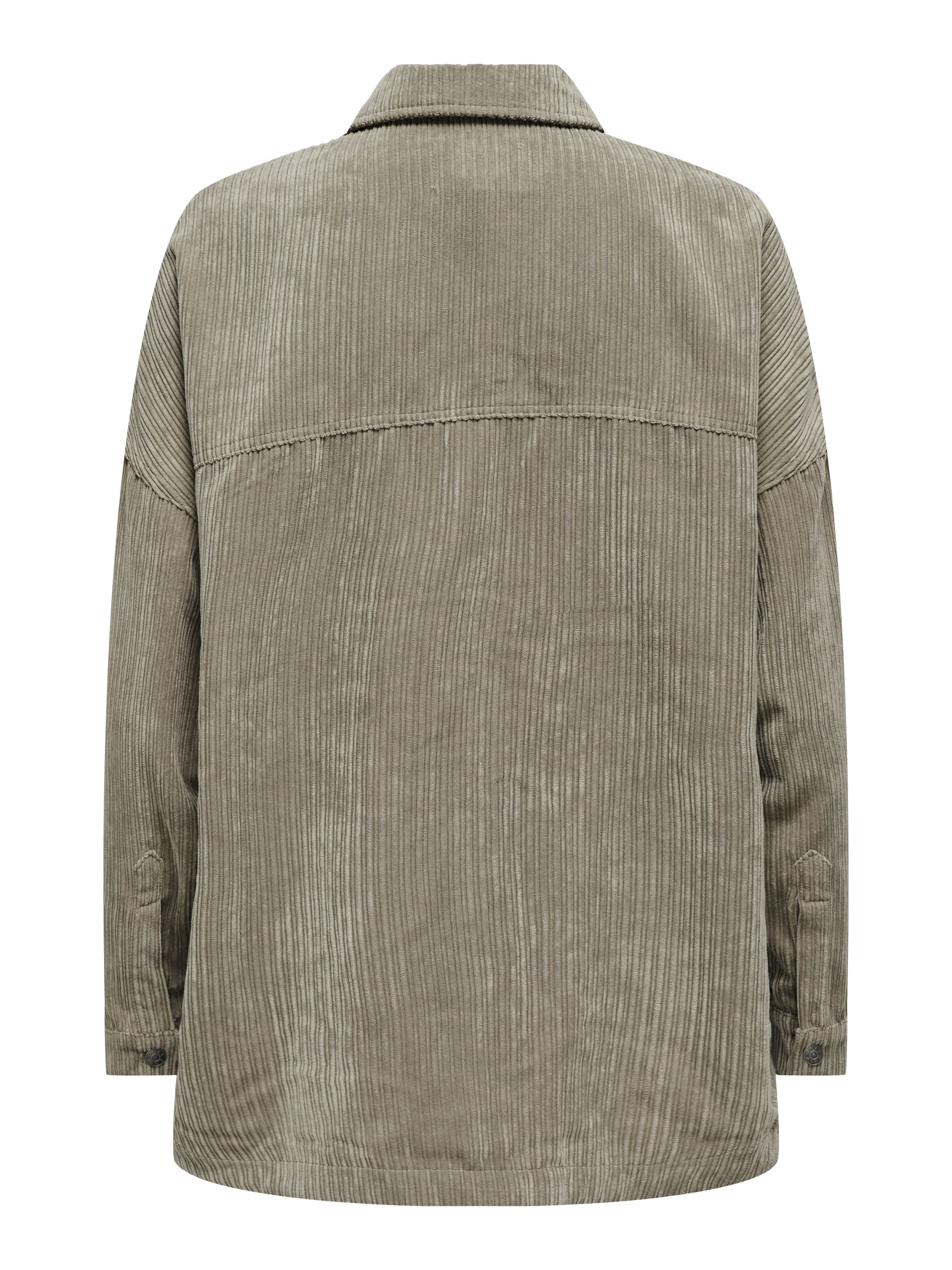 Overshirt JANINE aus Cord - Weathered Teak - Beige