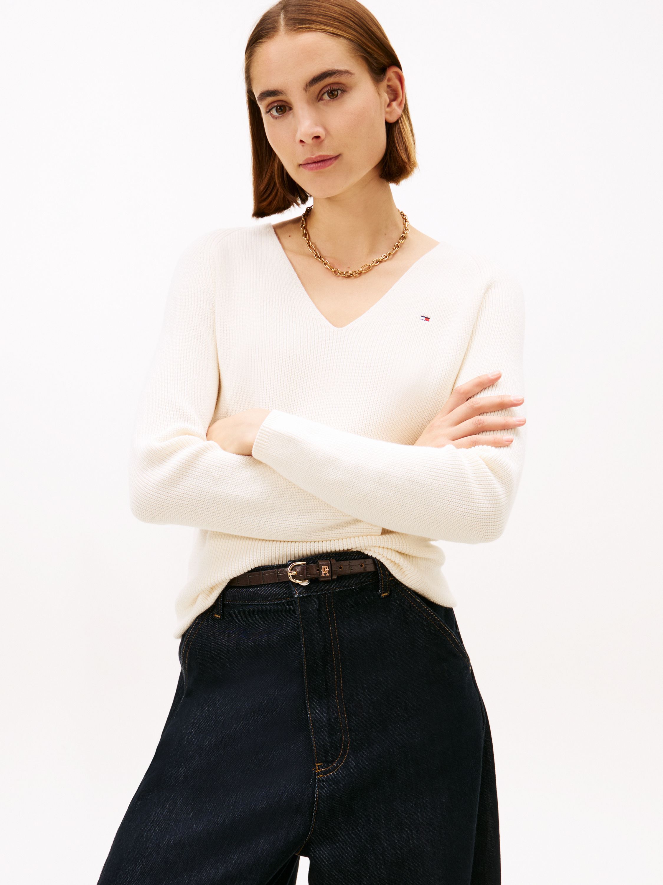 Strickpullover aus Baumwolle - Z00-YELLOW - Creme