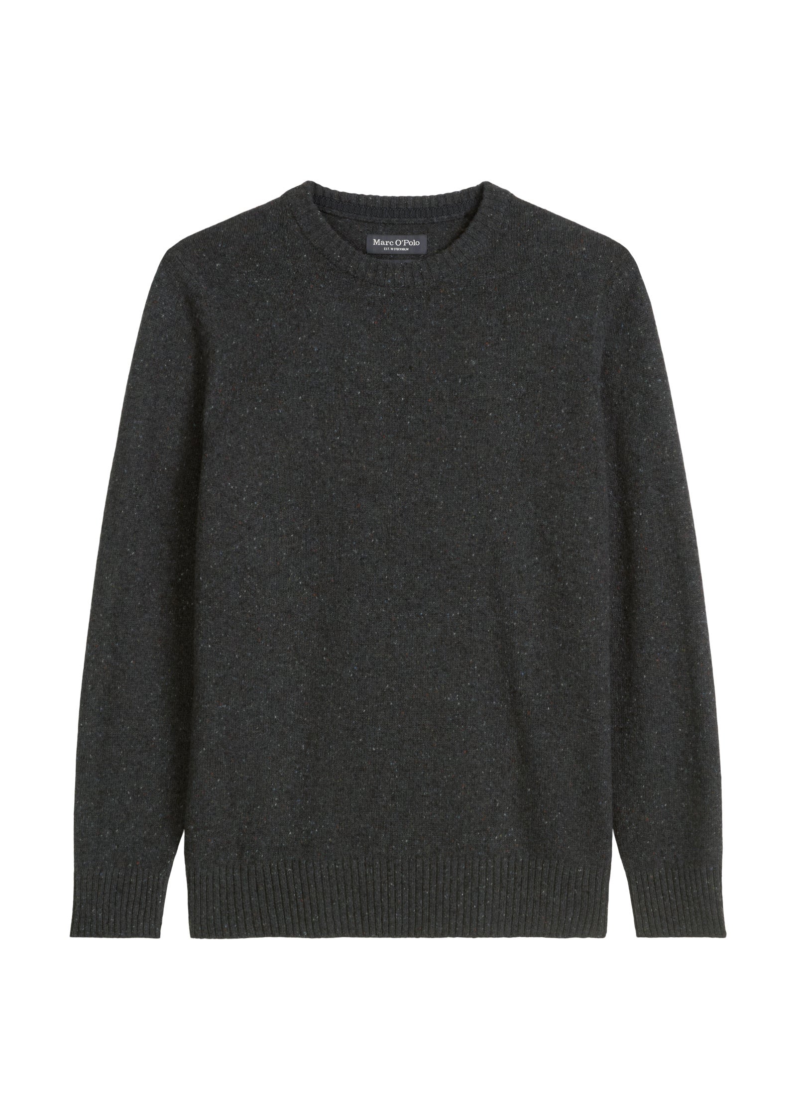 Strickpullover aus Wollmix Regular Fit - 989-dark grey melange - Grau