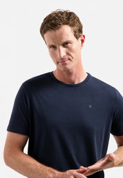 T-Shirt Rundhals - 078-Night - Blau