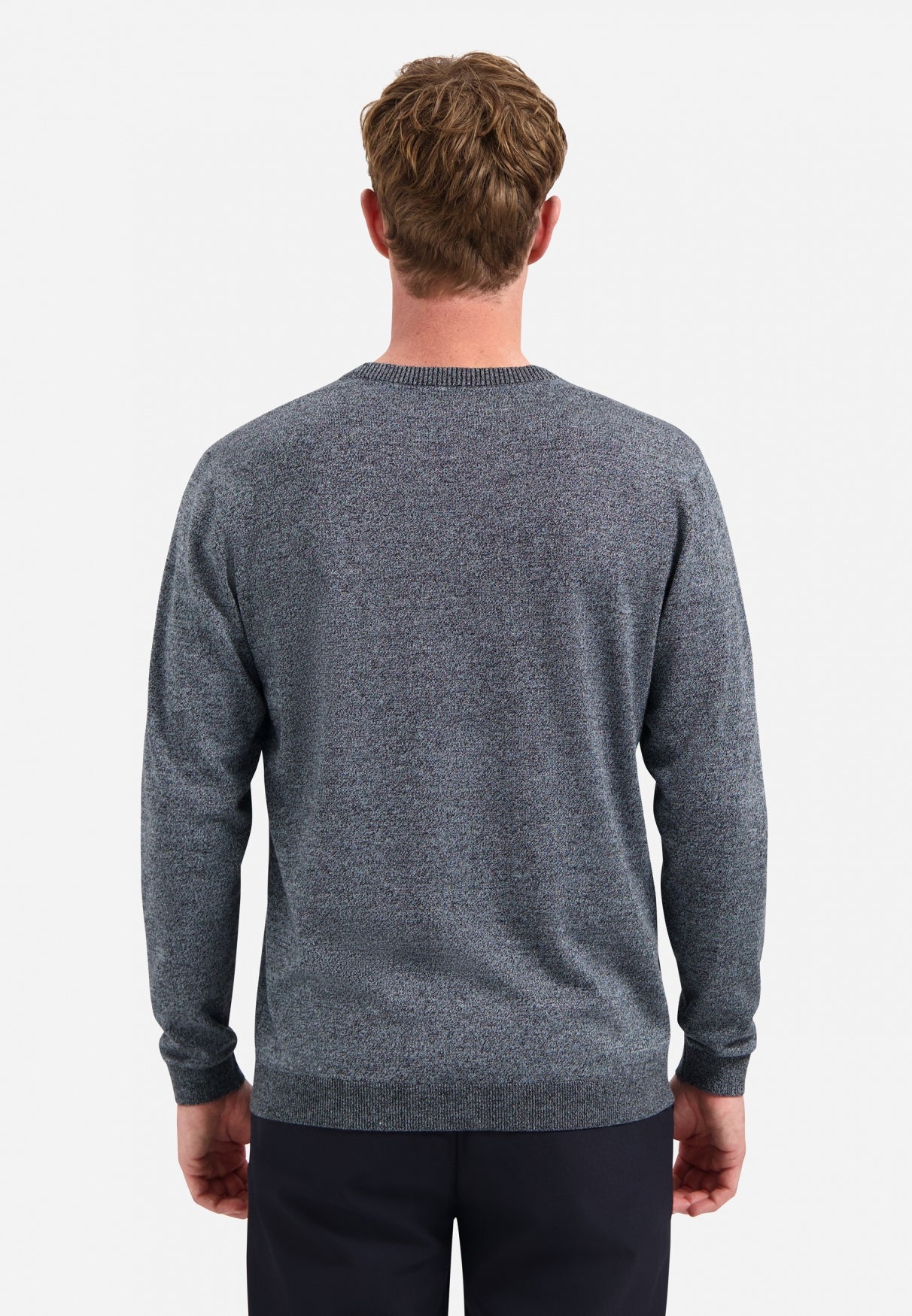 Strickpullover Regular Fit aus Baumwollmix - 138-Dusty Blue - Blau