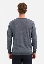 Strickpullover Regular Fit aus Baumwollmix - 138-Dusty Blue - Blau