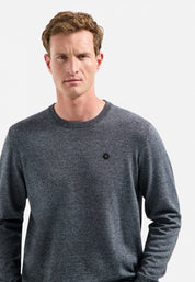 Strickpullover Regular Fit aus Baumwollmix - 138-Dusty Blue - Blau