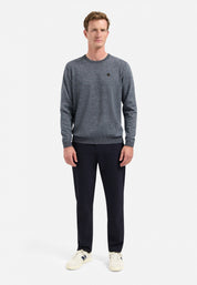 Strickpullover Regular Fit aus Baumwollmix - 138-Dusty Blue - Blau