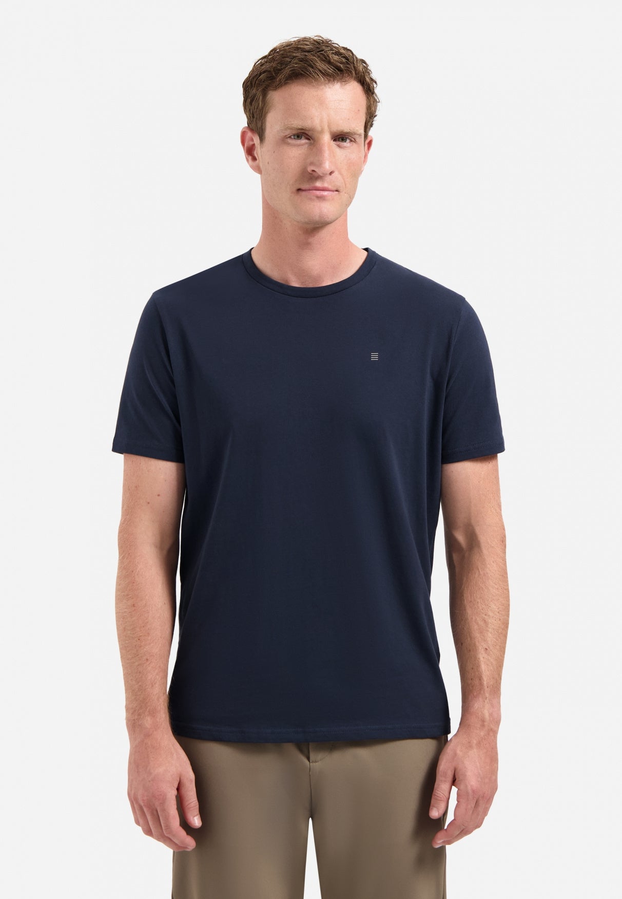 T-Shirt Rundhals - 078-Night - Blau