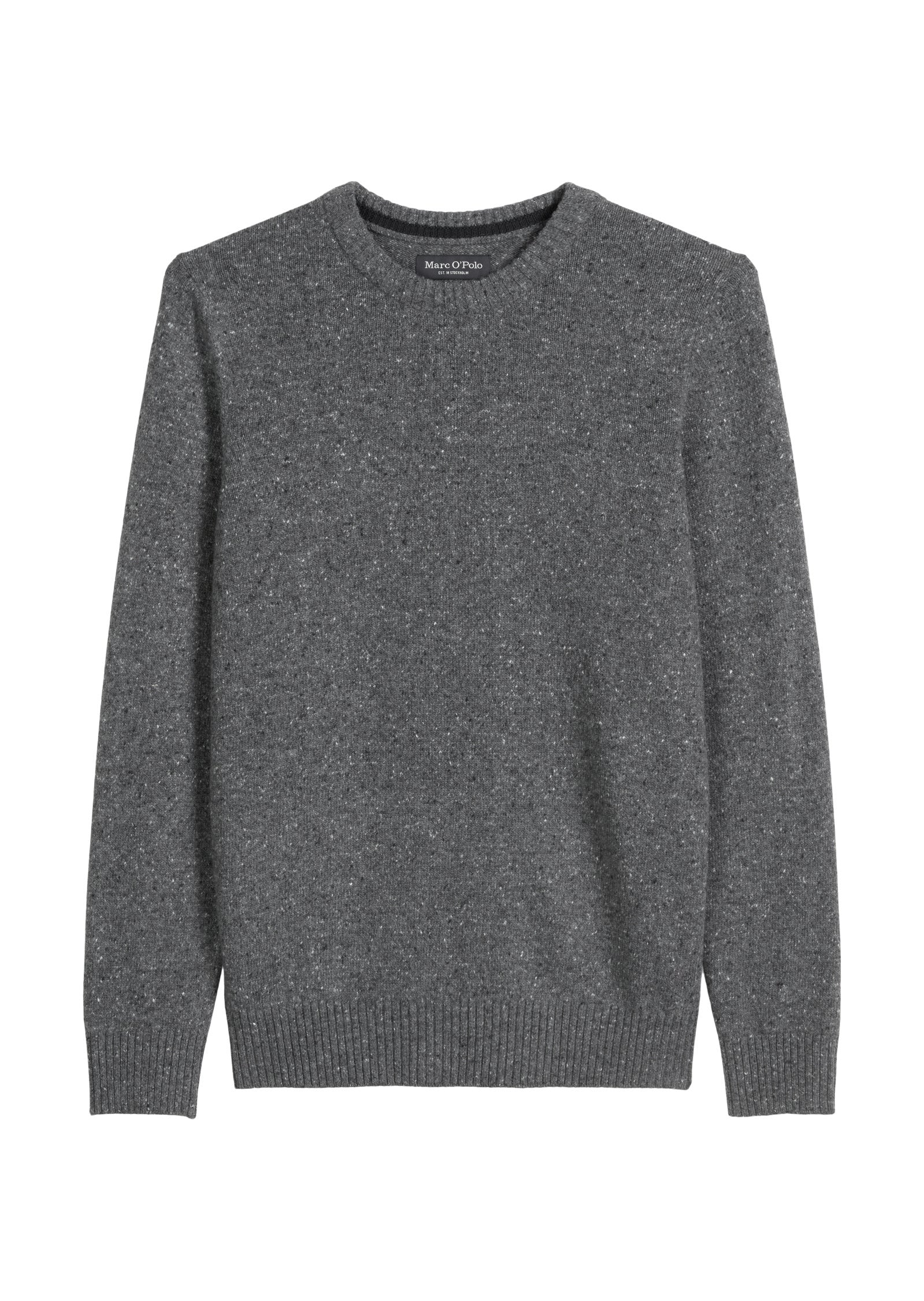 Strickpullover aus Wollmix - 969-graphite grey melange - Grau